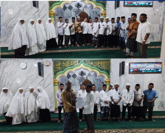 Penyerahan SK Pengurus Masjid Baitul Huda Gampong Kuta Blang Periode 2025 - 2027